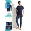 Legea Pigiama tre pezzi uomo Legea 100% cotone PG49644