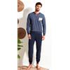 Nottingham Pigiama lungo uomo Nottingham 100% cotone PG50199