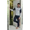 Hollywood Milano Pigiama uomo Hollywood Milano girocollo caldo cotone interlock PG44928