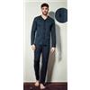Nottingham Pigiama uomo aperto Nottingham punto milano jacquard PG44369