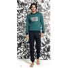 Hollywood Milano Pigiama uomo Hollywood Milano girocollo caldo cotone interlock PG43028