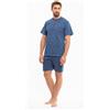 Gary Pigiama uomo serafino mezza manica pantalone corto Gary 100% Cotone P65025