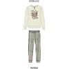 Hollywood Milano Pigiama donna Hollywood Milano serafino caldo cotone interlock PG45758