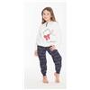 Gary Pigiama invernale bambina cotone felpato Gary Q20039