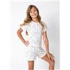 Jadea Pigiama cotone Jadea bambina mezza manica shorts P2009