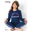 Jadea Pigiama caldo cotone Jadea bambina interlock P7002