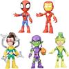 Hasbro Marvel Spidey e i suoi fantastici amici, Pacchetto Amici e Nemici, set di action figure