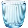 Bormioli Rocco & Figlio- Line Bicchiere per Acqua, Colore Blu, BOR1239, 6 pezzi