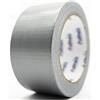 Cooleben Nastro adesivo universale in tessuto, resistente all'acqua, per applicazioni quali marcatura, sigillatura, imballaggi, 1 rotolo (argento, 48 mm x 50 m)