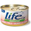 Life Cat Filetti di Salmone con Pollo 85gr
