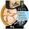 Sheba Filets Cibo Umido per gatti con Pesce Bianco da 60g ;