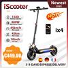 IScooter iX4 Scooter elettrico 800W motore 48V 15Ah 40-45km gamma 45 km/h velocità doppio freno a disco pieghevole eScooter fuoristrada con App - ix4