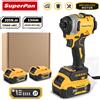 SuperPan Avvitatore a percussione a batteria DCF850 - Coppia 205 N.M, 0 - 3250 giri/min, 0 - 3800 Velocità di impatto IPM | Assistenza al LED | Adatto alla batteria Dewalt da 20 V - 2 BATTERY 1 CHARGER