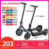 AOVOPRO Scooter elettrico super motore da 500 W con doppia sospensione 35 KM / H Pneumatico antideflagrante da 10 pollici Smart APP Scooter pieghevole elettrico - Dual Suspension-General version