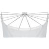 WENKO Telaio pieghevole per tenda doccia con 12 bracci, ABS, 96 x 10.5 x 72 cm, Bianco