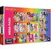 Trefl - Rainbow High, Collezione di Bambole alla Moda - Puzzle 10 in 1, 10 Puzzle, da 12 a 48 Pezzi - Puzzle con Personaggi Delle Fiabe, Bambole alte Arcobaleno per Bambini dai 4 anni in su