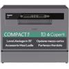 Candy Rapido' CP 6E51LS Lavastoviglie Compatta da tavolo, Libera Installazione, 6 Coperti, 8 Programmi, Ciclo Rapido 35', Partenza ritardata, Classe E, AxLxP 44,3x55x50,1 cm, Silver, Classe E
