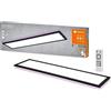 LEDVANCE Plafoniera LED nero, 30W, 1700LM, 3000-6500K, 100x25 cm, luce a parete dimmerabile, tecnologia RGB, Smart+Planon, controllabile tramite app o assistente vocale come Alexa o Google