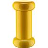 Alessi ES19 1 Totem Domestici Macinasale, Pepe e Spezie di Design in Legno di Faggio, Giallo, Nero e Bianco