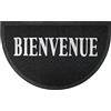 Douceur d'Intérieur douceur d 'intérieur Tappeto decorativo da ingresso a mezzaluna in PVC, PVC, nero / grigio, 45x1x75 cm