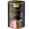 PIPER DOLINA NOTECI PIPER Cibo umido con cuori di pollo e spinaci per cani 400 g