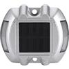 LiebeWH Lampada Carrabile a 6 LED Lampada da Strada a Energia Solare in Fusione di Alluminio per Strada Carrabile Esterna per Illuminazione Stradale (Blu Lampeggiante)