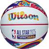 Wilson 2025 NBA All Star Mini Ball WZ3020201XB - Palline da basket, unisex, 3 EU, colore: Bianco
