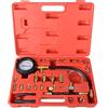DAYUAN Kit con manometro tester di pressione per iniettore della pompa del carburante, per moto, camion, automobile, 0-140 PSI