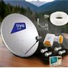 Emme Esse KIT 1 DECODER HD TIVÙSAT SATELLITARE PARABOLA 80CM LNB 4 USCITE STAFFA 30 MT