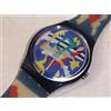 SWATCH Gn132 Silver Patch 1993 Ugo Nespolo COME NUOVO-MAI INDOSSATO-A8