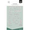 Vaessen Creative Fustella da Taglio Natalizie con Numeri e Frasi - 29 Cutting Dies da 8 mm a 2,5 cm - per Biglietti, Scrapbooking, Fai-da-te e Lavoretti Creativi - con Macchine da Taglio ed Embossing