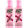 Crazy Color Pacco Da Due Tinte Semipermanenti Per Capelli Da 100ml Crazy Color (Ruby Rouge)