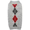 Alemon Grigio Argyle Knit Pet Maglioni Vestiti per Cani di Piccola Taglia Classica Grigio Small (S)