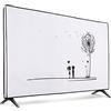 kwmobile Protezione Compatibile con 55 TV - Cover Proteggi-Schermo PC e TV da Interno - Custodia Protettiva Anti-Polvere - nero/bianco