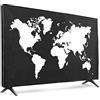 kwmobile Protezione Compatibile con 55 TV - Cover Proteggi-Schermo PC e TV da Interno - Custodia Protettiva Anti-Polvere - bianco/nero
