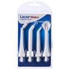 LACER HIDRO - Confezione da 4 pezzi di ricambio per irrigatore orale idro Advanced, spazzola per irrigatore dentale, detergente linguale e sottogengivale, spazzola elettrica, irrigazione orale e