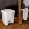 Stefanplast Pattumiera Pedalina quadra 4,5 lt Bianco di Stefanplast