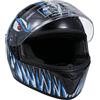 Shkalacar Casco Integrale da Moto, Casco da Bici da Strada per Uomo, Donna, Unisex, buona traspirabilità con Fibbia di Sicurezza, Blu, XL