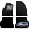 MTC Automotive Tappetini per Ford Fusion Restyling dal 2005 al 2008 Fix ovale Su misura, antiscivolo, battitacco in gomma rinforzata