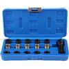 Akozon Reminnbor Boccole Filetto Candela, 16 Pezzi M16 Kit di Attrezzi per Riparazione Filettatura Candela 14 mm x 1,25 con Custodia Portatile