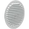 La Ventilazione GZKT160R Griglia di ventilazione tonda in metallo da sovrapporre con rete antisetto. Dimensioni ø 175 mm. Aluzink