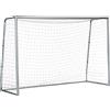 SPORTNOW Porta da Calcio Grigia 300x120x200 cm con Viti e Picchetti inclusi, in PE e Metallo