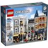 LEGO 10255 Creator Piazza dell'Assemblea, Modellino da Costruire di Edificio Modulare a 3 Piani, Set da Collezione per Adulti con 8 Minifigure
