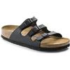 Birkenstock Florida Birko-Flor Softfootbed, Ciabatte Donna, Nero (Schwarz mit Weichbettung), 41