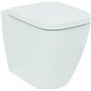 Ideal Standard - i.life B Vaso a terra RimLS+ universale ﬁlo parete con ﬁssaggi nascosti. Da completare con sedili avvolgente T468201/T468301 o slim T500201/T500301. E al bidet T458201. Bianco