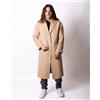 John Richmond Cappotto Richmond X in misto lana con etichetta e patch donna