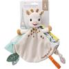 Vulli Doudou Sophie La Giraffa - Doudou Piatto Multitexture per Neonato 0 Mesi + - Con Attacco Ciuccio - Giocattolo di risveglio sensoriale leggero e facile da afferrare, idea regalo per nascita mista