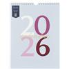 BusyB Busy B 2026 Busy Life Wall Calendar - Jan to Dec - Blue Graphic 2026 Calendar - with Month to View, 12 Monthly Storage Pockets, Space for Notes, To Do's & Hanging Hook