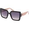 Guess Gu0010105b55 Womens UV Protected Injected Sunglasses Occhiali, Nero Brillante, 140/23/48,5 Donna