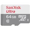SanDisk Ultra microSDXC 64GB, up to 100MB/s, Class 10, UHS-I, Full HD video White/Grey